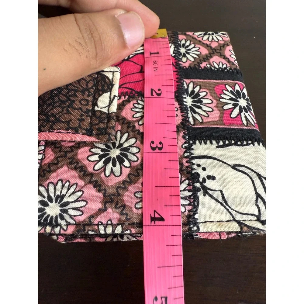 Vera Bradley Wallet‎ Women's Card & Coin Mocha Rouge Floral NWT - Picture 10 of 12